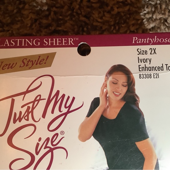 Just My Size by Leggs lasting sheer pantyhose, color ivory, size: 2X - Picture 3 of 12